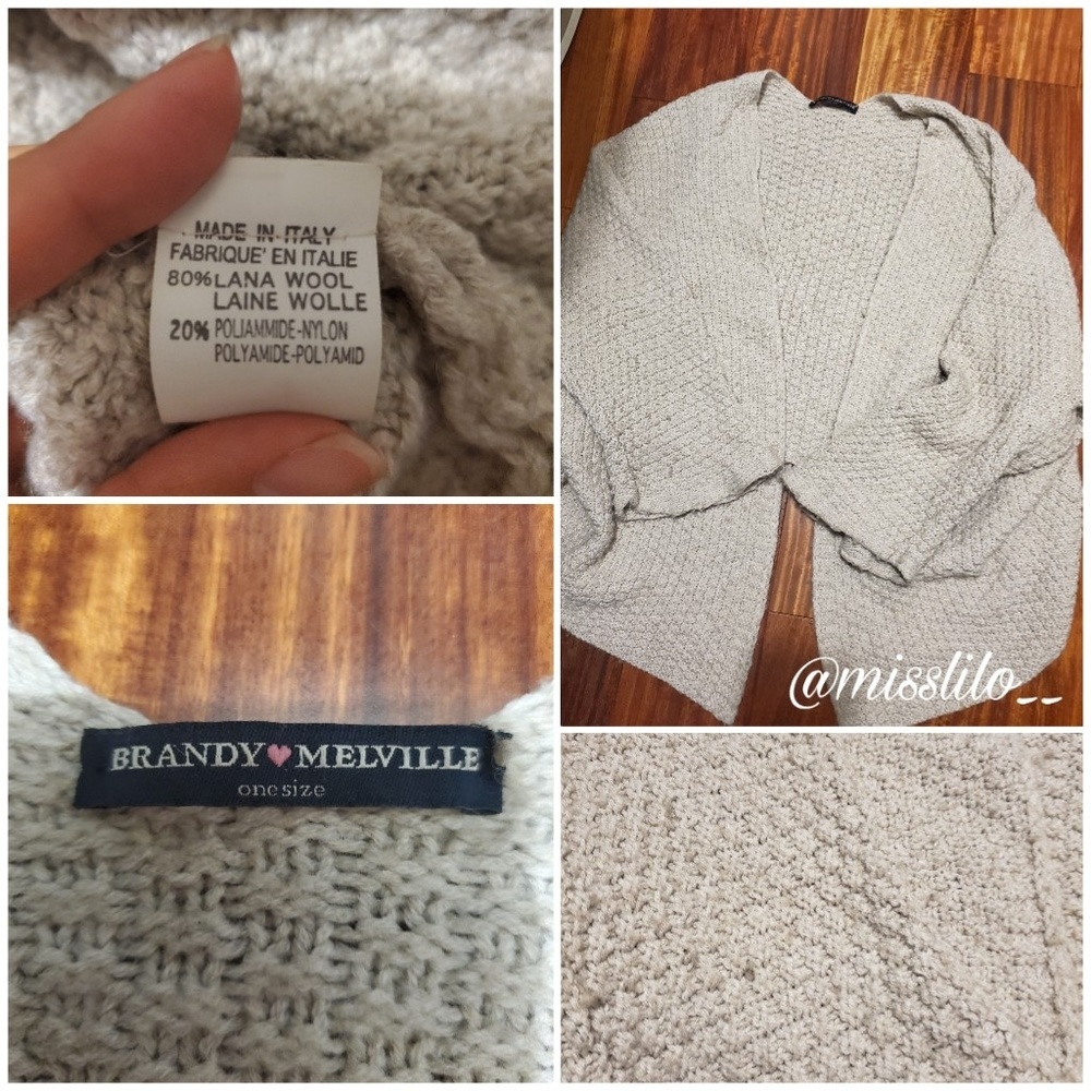 Brandy Melville Cardigan Beige/Tan
